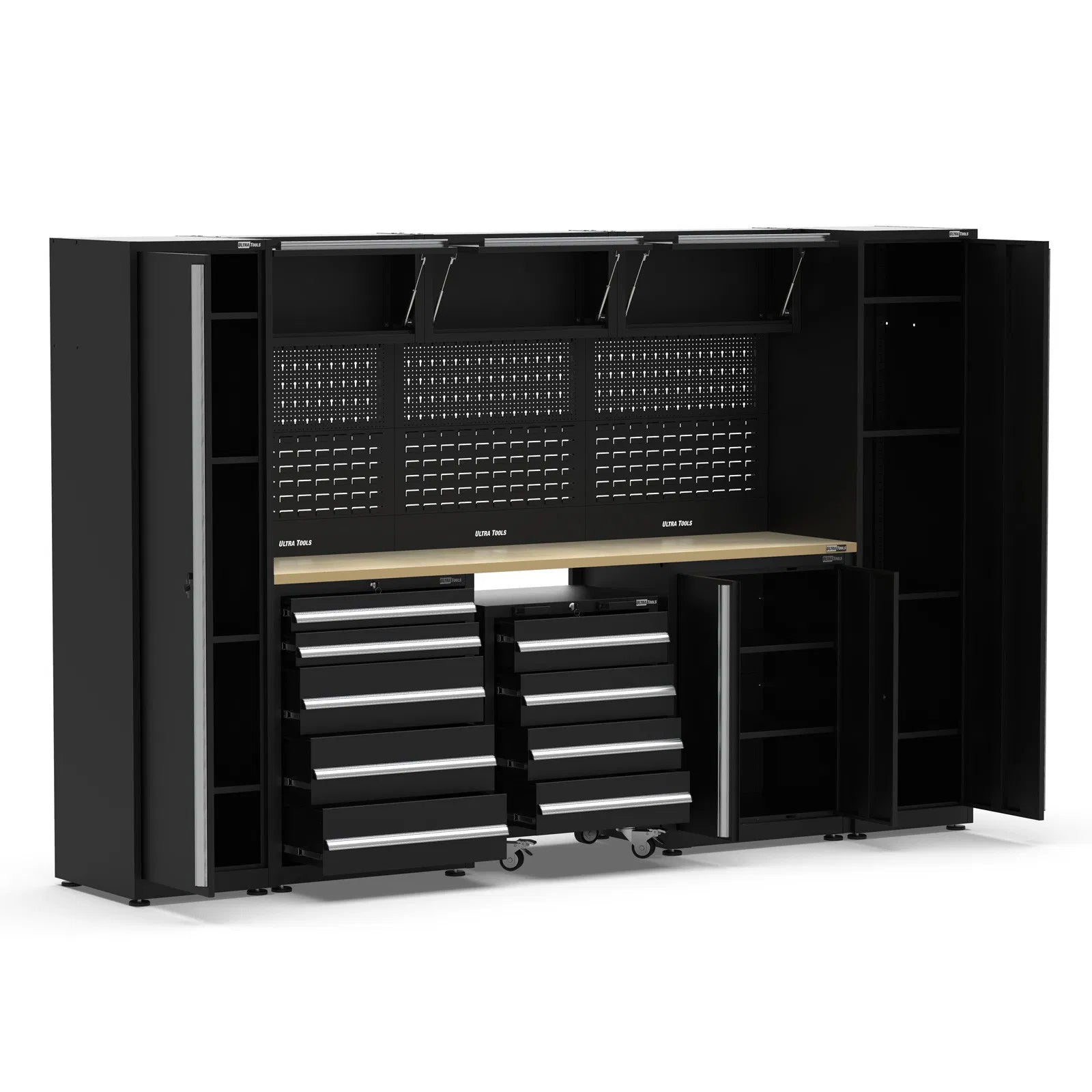 Winstyn Black Economy Workshop Garage Storage Cabinet Set